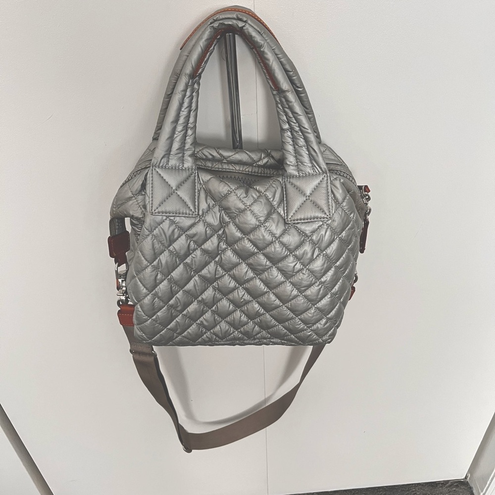 MZ Wallace medium Sutton silver bag. Excellent condition.